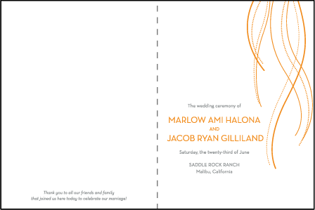 Lana Letterpress Program Design Medium