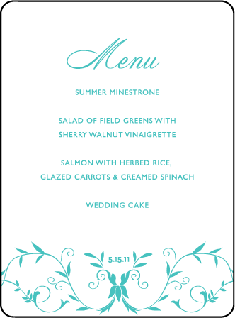 Larkin Letterpress Menu Design Medium