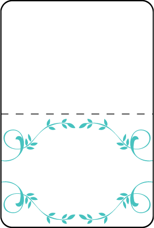 Larkin Letterpress Placecard Fold Design Medium