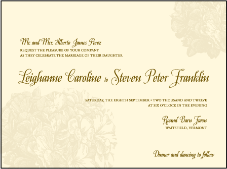 Leigha Spring Letterpress Invitation Design Medium
