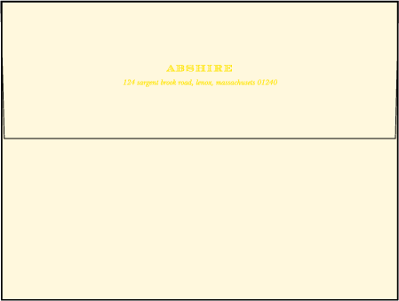 Lenox Botanical Letterpress Envelope Design Medium