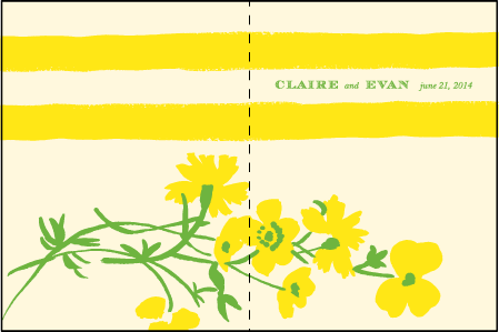Lenox Botanical Letterpress Program Design Medium