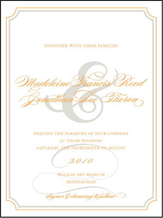 Lexington Letterpress Invitation Design Medium