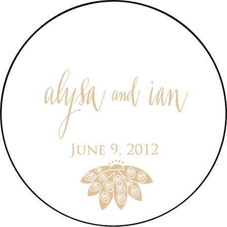 Lillyblade Letterpress Coaster Design Medium