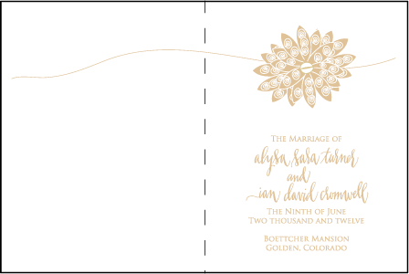 Lillyblade Letterpress Program Design Medium