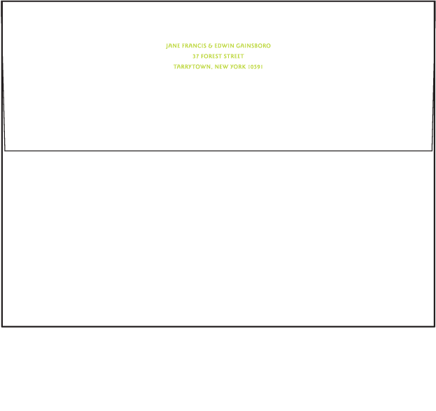 Linnea Letterpress Envelope Design Medium