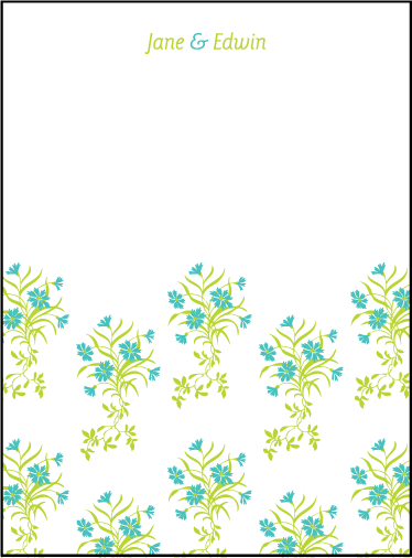 Linnea Letterpress Thank You Card Flat Design Medium