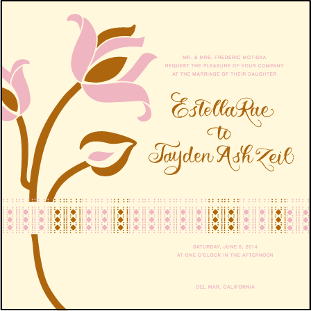 Lola Letterpress Invitation Design Medium