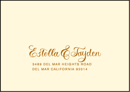 Lola Letterpress Reply Envelope Design Medium