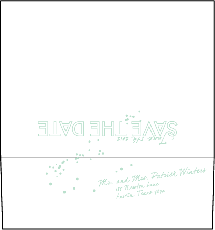 Love Notes Letterpress Save The Date Envelope Design Medium