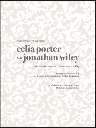 Lush Letterpress Invitation Design Medium