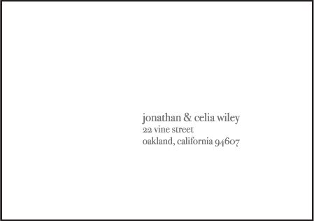 Lush Letterpress Reply Envelope Design Medium