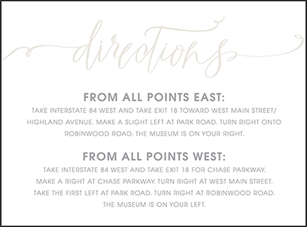 Madison Chic Letterpress Direction Design Medium