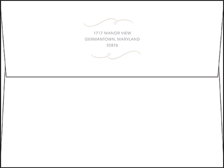 Madison Chic Letterpress Envelope Design Medium