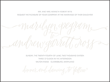 Madison Chic Letterpress Invitation Design Medium