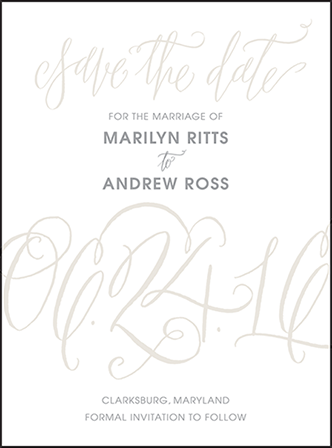 Madison Chic Letterpress Save The Date Design Medium