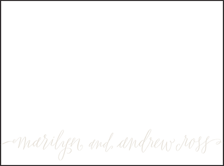 Madison Chic Letterpress Thank You Card Flat Design Medium