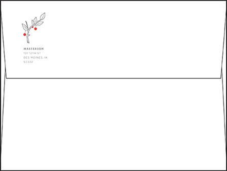 Mae Letterpress Envelope Design Medium