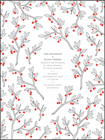 Mae Letterpress Invitation Design Medium