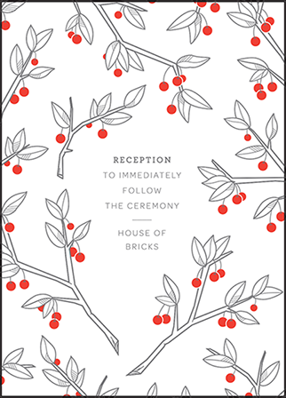 Mae Letterpress Reception Design Medium