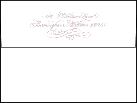 Magnolia Letterpress Envelope Design Medium