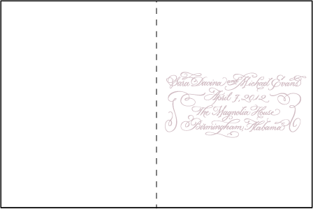 Magnolia Letterpress Program Design Medium