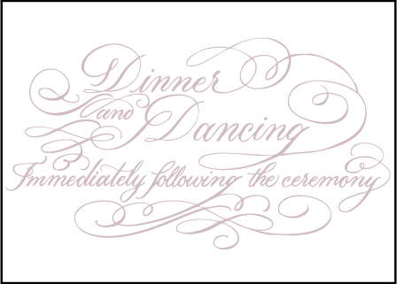 Magnolia Letterpress Reception Design Medium