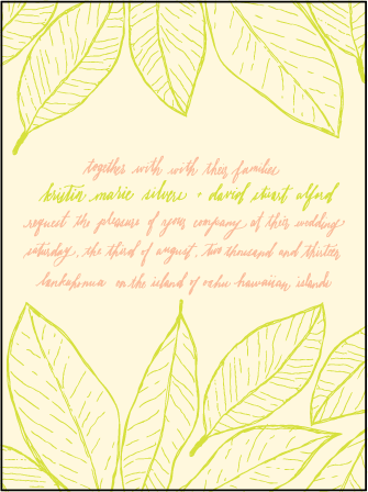 Maile Letterpress Invitation Design Medium