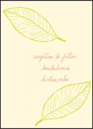 Maile Letterpress Reception Design Medium
