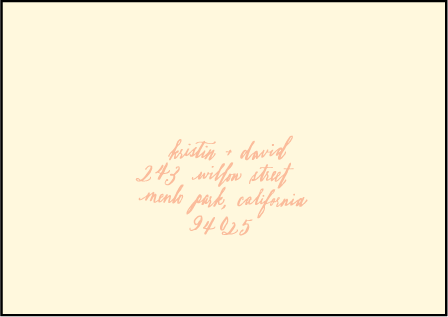 Maile Letterpress Reply Envelope Design Medium