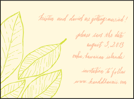 Maile Letterpress Save The Date Design Medium
