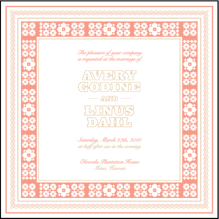 Maja Letterpress Invitation Design Medium