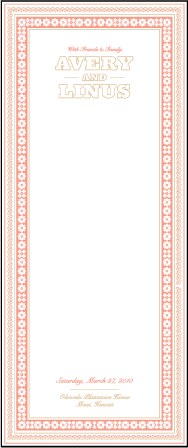 Maja Letterpress Program Tea Design Medium