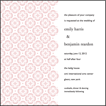 Majorca Letterpress Invitation Design Medium