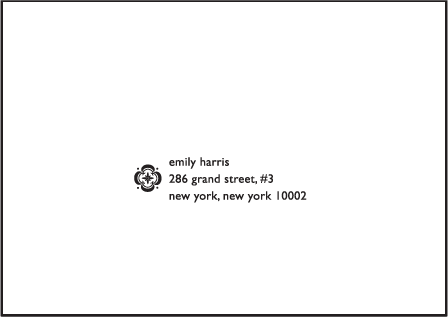 Majorca Letterpress Reply Envelope Design Medium