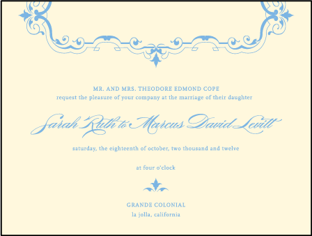 Marais Letterpress Invitation Design Medium