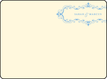 Marais Letterpress Thank You Card Flat Design Medium