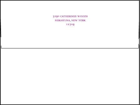 Mariana Vintage Letterpress Envelope Design Medium