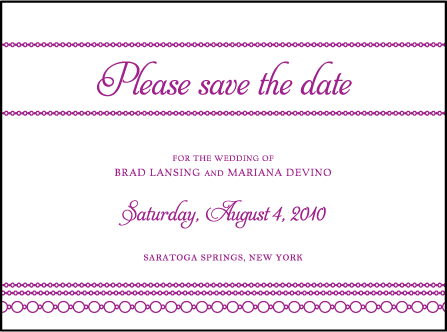 Mariana Vintage Letterpress Save The Date Design Medium