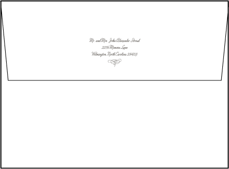 Marie Letterpress Envelope Design Medium