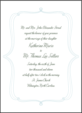 Marie Letterpress Invitation Design Medium