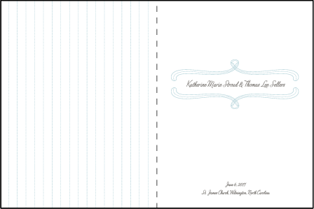Marie Letterpress Program Design Medium