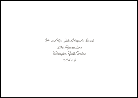 Marie Letterpress Reply Envelope Design Medium