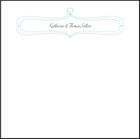 Marie Letterpress Thank You Card Flat Design Medium