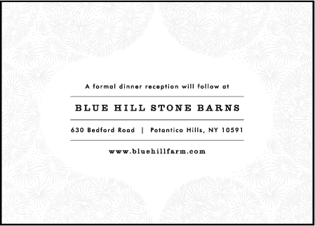 Meadow Letterpress Reception Design Medium