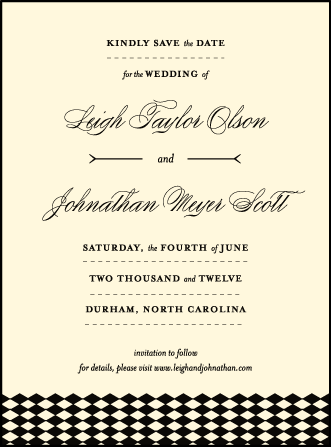 Measurement Letterpress Save The Date Design Medium