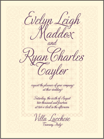 Medley Letterpress Invitation Design Medium