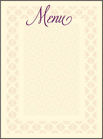 Medley Letterpress Menu Design Medium