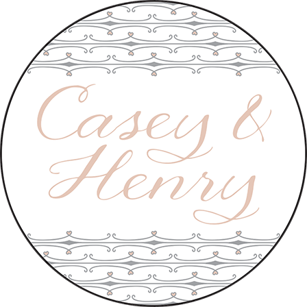 Melodie Frame Letterpress Coaster Design Medium