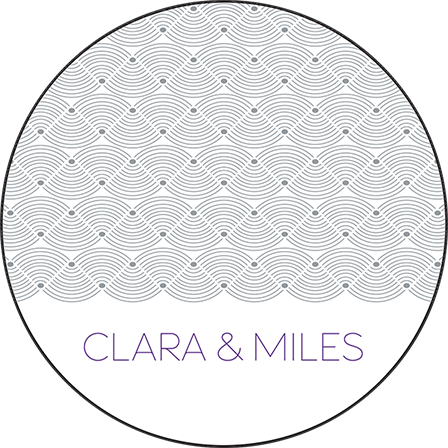 Miles Letterpress Coaster Design Medium